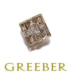 ブラウンダイヤ ダイヤモンド 0.63ct テーパー プリンセス 2種カット ペンダントトップ K18YG GENJ