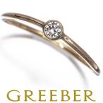 ティファニー リング ダイヤ ダイヤモンド ウェーブシングルロウ 10号 K18YG 指輪 BLJ