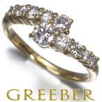 ショッピングダイヤ ダイヤ ダイヤモンド 1.02ct 10P リング K18YG 指輪 GENJ