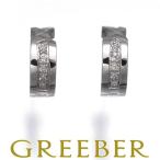 ヴァンドーム ピアス ダイヤ ダイヤモンド ハーフフープ K18WG BLJ/GENJ