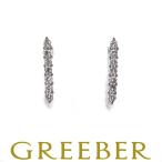  diamond бриллиант 0.10ct/0.10ct 7P серьги K18WG GENJ