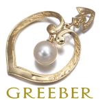  Mikimoto подвеска с цепью жемчуг жемчуг 6.3mm leaf K14YG BLJ