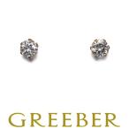  diamond бриллиант 0.119ct/0.11ct J SI2 G один шарик серьги K18YGso-ting×2GENJ