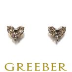  Brown diamond бриллиант 0.09ct/0.09ct Heart серьги K18YG GENJ
