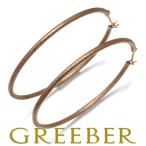  обруч матовый серьги K10PG GENJ