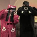 バレンタインデー ペアルック パジャマ カップル 可愛い 動物 ペア もこもこ レディース メンズ ルームウエア 冬用 韓国 部屋着 着ぐるみ かわいい カップル