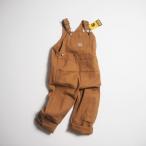 ショッピングKIDS CARHARTT KIDS カーハートキッズ ブラウンダックオーバーオール #CM8609 CANVAS BIB OVERALL /  BROWN