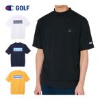 チャンピオン ゴルフ バックロゴプリント モックネック 半袖シャツ ウェア メンズ 2026年春夏モデル M-XL C3-DG309