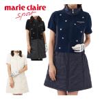  Marie Claire Golf женский одежда необычность материалы hybrid полный Zip с хлопком вязаный короткий рукав One-piece 732-403 M-LL
