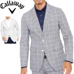 キャロウェイ メンズ ゴルフウェア チェック柄 ストレッチ テーラード ジャケット 241-9211500 M-LL