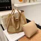 トートバッグ レディース 肩掛け かごバッグ 上品 ストローバッグ 夏 軽量 大容量 編み込み 女性 マザーズバッグ 普段用 プレゼント 送料無料