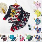 パジャマ キッズ ルームウェア 子供服 パウパトロール プリント ジュニア 女の子 男の子 上下セット 長袖 長ズポン 春夏秋 コットン 綿 可愛い