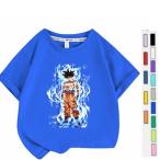 ドラゴンボール 子供服 半袖Tシャツ 通気性 肌着 柔らかい 100%綿 丸首 男の子 女の子 子ども服 小学生 トップス