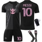ショッピングユニフォーム 2526 マイアミのホーム マイアミ・アウェイ 10番メッシサッカーウェア9スアレスユニフォーム大人子供男女黒 セット