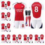 2425 サッカーウェア アーセナル ホーム 大人用、子供用半袖 上下着2/3/4点 レプリカサッカーユニフォーム