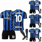  футбол одежда 2425 страна рис 10 номер lautaro комплект 9 номер te. Ram 23 номер barela взрослый Kids костюм взрослый ребенок короткий рукав тренировка одежда соревнование форма 