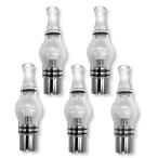 CBDワックスなどに ワックスアトマイザー 5つセット 510規格 パイレックスガラス製 信頼性抜群 クリア ダブツール別売