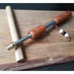 ★新シャフト専用設計モデル『伸縮自在ファイヤーブラスター 銘木 欅材　無塗装蜜蝋ワックス仕上げ』★焚き火★薪ストーブ★コンロ★BBQ★キャンプ