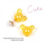 Yahoo! Yahoo!ショッピング(ヤフー ショッピング)ビーズ クラッシュビーズ マウス クリアイエロー [ランド ネズミ クマ 熊 動物 アクリル プラスチック]