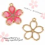 Yahoo! Yahoo!ショッピング(ヤフー ショッピング)空枠 シンプルなサクラ きれいめゴールド [和 桜 さくら 春 植物 レジン枠 フレーム チャーム]