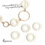Yahoo! Yahoo!ショッピング(ヤフー ショッピング)プラパーツ 4個 エレガントサークルフレーム 16mm パールホワイト [レジン枠 丸 円 エレガント 空枠] クリスマス