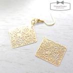 透かしチャーム ダイヤ きれいめゴールド