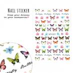 ネイルシール バタフライ Flower Butterfly 花 フラワー 春 蝶々 ちょうちょ チョウチョ ネイルパーツ デコ ネイルアート 手芸 レジン封入