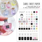 re Phil 2 листов Mini духи бутылка. этикетка комплект 2024 лотерейный мешок Mini духи бутылка специальный этикетка бумага изменение точно наклейка упаковка подарок resin рукоделие GreenOcean оригинал!