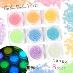 レジン 封入 つぶつぶ蓄光 レジン封入 蓄光材 光る 暗闇 ネイルパーツ ネイル用品 デコパーツ キラキラ カシャカシャ カラフル パステルカラー 手芸 選べる8色