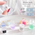 ショッピングシリコンモールド シリコン型・モールド 液体が入れられる♪立体キャンディポット シリコンモールド レジン型 ミニチュア 瓶 ボトル コロン キーホルダー 3d UVレジン 選べる2種