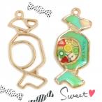 Yahoo! Yahoo!ショッピング(ヤフー ショッピング)空枠 キャンディ4 きれいめゴールド [キャンディー 飴 あめ 食べ物 お菓子 レジン枠 フレーム かわいい]