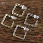  квадратное серьги 1 пара Gold серебряный обе уголок 2107 pp-217