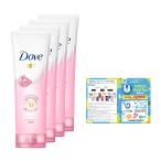 Dove(ダヴ) クリアリニュー 角質 くすみ トーンアップ 洗顔料 130g×4個 おまけ付き