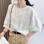 ブラウスTシャツレディースレースブ...