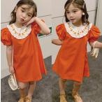 ショッピング韓国子供服 子供服 ワンピース 韓国子供服 キッズ 女の子 半袖ワンピース フリル 春夏 子供ドレス 子ども服 お姫様 おしゃれ 可愛い カジュアル 90 100 110 120 130