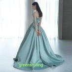 ショッピングコンクール カラードレス ファスナー ロングドレス 演奏会 イブニングドレス 青 発表会 コンサート コンクール ウェディングドレス キャミソール 結婚式 フォーマル 前撮り
