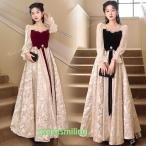 カラードレス ブラック レッド 長袖 露出少ない 袖付き 中学生 高校生 ウェディングドレスドレス Aラインドレス パーティードレス 演奏会 発表会 結婚式 二次会