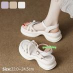 ショッピングサンダル レディース 歩きやすい サンダル レディース 厚底 歩きやすい スポーツサンダル コンフォートサンダル リラックス 柔らかい おしゃれ 美脚 シューズ  パープル ベージュ 22.0-24.5