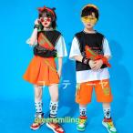  Kids танцевальный костюм HIPHOP hip-hop Корея ребенок одежда Jazz Dance лето отвечающий .. stage костюм тренировка надеты Dance одежда презентация девочка мужчина верх и низ в комплекте футболка брюки 