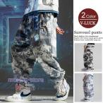 サルエルパンツ メンズ 春物 夏物 カジュアルパンツ ワイドパンツ イージーパンツ 太め 大きいサイズ