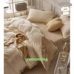 布団カバー 4点セット 寝具カバーセット 枕カバー 掛け布団カバーファスナー仕様 ベッドシーツ 敷き布団カバーマイクロファイバー フランネル 洗える 発熱