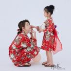 親子ペア ワンピース レディース 部屋着 子供用 花火 浴衣 花柄 キッズ ベビー 浴衣ドレス ルームウェア お出かけ お揃い 母 ママ 女の子 xmas クリスマス衣装