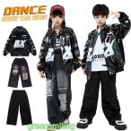  Kids танцевальный костюм hip-hop выставить жакет кожаная куртка Denim брюки повреждение hip-hop Kids Dance ребенок одежда привлекательный мужчина девочка k-pop