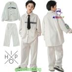 キッズダンス衣装 ヒップホップ HIPHOP 白 子供服 シャツ ロングパンツ 男の子 ダンスウェア ジュニア ストリート 長ズボン かっこいい 運動着 韓国 普段着 セッ