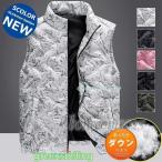 ダウンベストメンズ防寒ベスト厚手ベ...