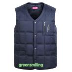 インナーダウン ダウンベスト メンズ ルームウェア 羽毛 防寒着 軽量 部屋着 秋冬服 保温 カジュアル 無地 あったか おしゃれ フードなし　