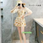 水着 レディース ビーチウェア 体型カバー ぽっちゃり 女性用 ワンピース 水着