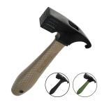  молоток для колышков Short модель общая длина 200mm уличный кемпинг палатка брезент колок удар . вытащенный кейс черный KAKURI