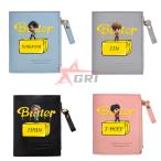 BTS(防弾少年団) LOVE YOURSELF小銭入れ ミニ財布 BT21小さい財布ミニ財布PU バッグ メンズ レディース コインケース カード入れ レザー サイフ さいふ ギフト