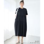 SALE 選べる丈 ティアードワンピース 半袖ワンピース tシャツワンピース 半袖 ワンピース ロング レイヤード ティアードチュニック